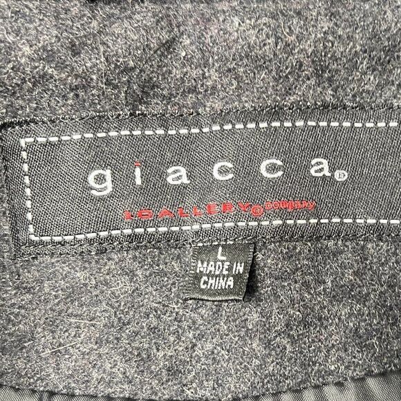 Giacca Hooded pea coat in gray with silver buttons L - Picture 8 of 8
